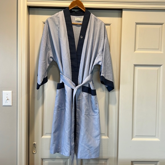 Dior | Intimates & Sleepwear | Christian Dior Blue And White Cotton ...